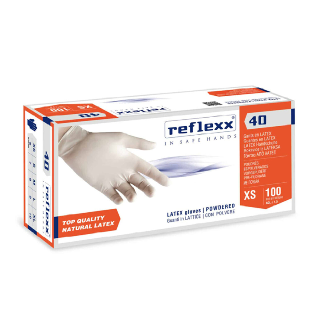 Guanti in Lattice Reflexx 40 - Con Polvere - 10 Box